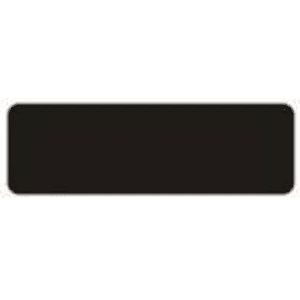 7/8″ x 2 3/4″ Laserable Black Brass Name Badge Plate