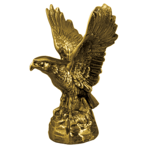 8 5/8″  Antique Gold Metal Eagle