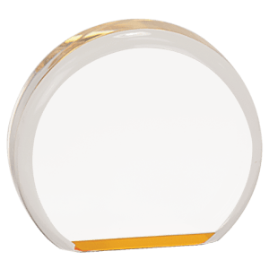 3 1/2″ Gold Acrylic Circle