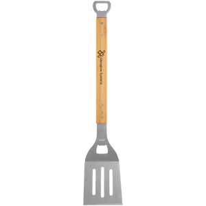 19 1/4″ Bamboo Barbeque Spatula with Bottle Opener
