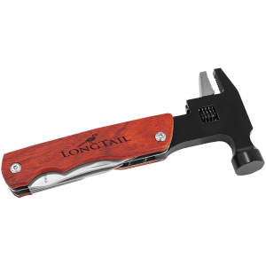 6 3/4″ Hammer Multi-Tool with Wood Handle/Pouch