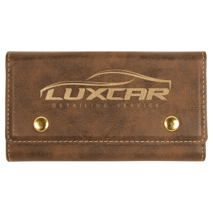 Rustic/Gold Laserable Leatherette Card & Dice Set