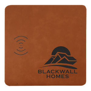 8″ x 8″ Rawhide Laserable Leatherette Phone Charging Mat