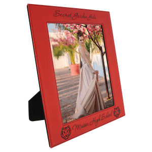8″ x 10″ Red Laserable Leatherette Photo Frame