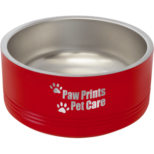 Polar Camel 32 oz. Medium Red Pet Bowl