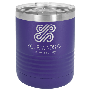 Polar Camel 10 oz. Purple Tumbler with Standard Lid