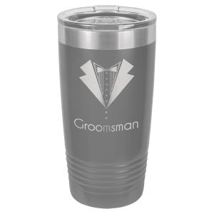 Polar Camel 20 oz. Dark Gray Ringneck Tumbler with Standard Lid