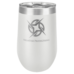 Polar Camel 16 oz. White Stemless Wine Tumbler with Standard Lid