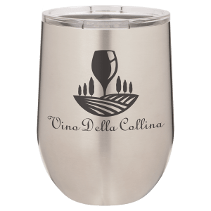 Polar Camel 12 oz. Stainless Steel Stemless Wine Tumbler with Standard Lid