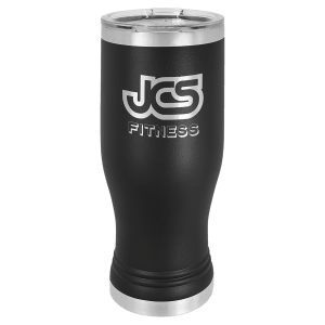 Polar Camel 20 oz. Black Pilsner Tumbler with Standard Lid
