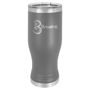 Polar Camel 20 oz. Dark Gray Pilsner Tumbler with Standard Lid