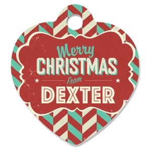 1 1/4″ x 1 1/4″ White Sublimatable Aluminum Heart Pet Tag