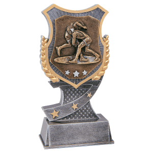6″ Wrestling Shield Award