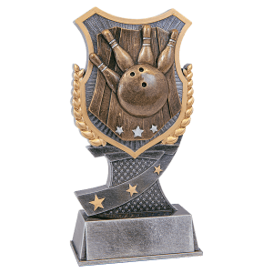 7″ Bowling Shield Award