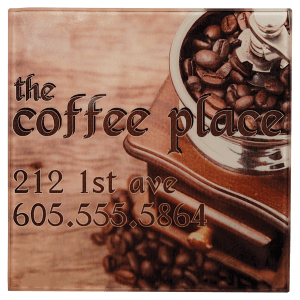 4″ x 4″ Sublimatable Square Glass Coaster