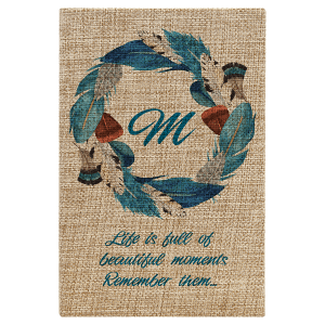 5 1/4″ x 8 1/4″ Sublimatable Burlap Journal with Lined Notepad
