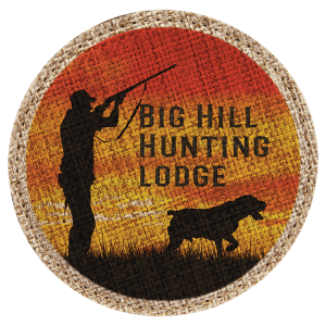 4″ Round Sublimatable Burlap Coaster