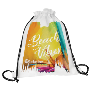 11 1/2″ x 15″ White Canvas Back Sack