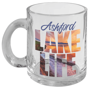 10 oz. Sublimatable Clear Glass Mug with Handle