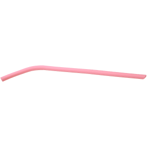10″ Pink Small Silicone Straw