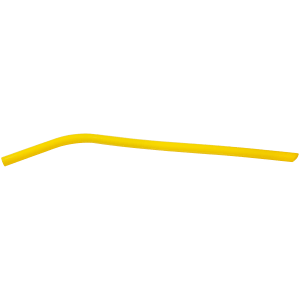 10″ Yellow Small Silicone Straw