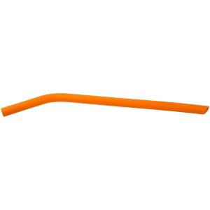 10″ Orange Large Silicone Straw