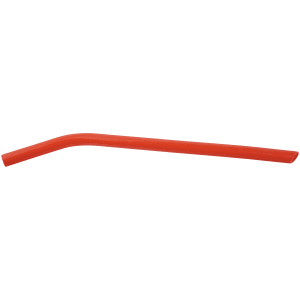 10″ Red Large Silicone Straw