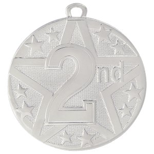 2″ Silver Superstar 2nd Place Medal
