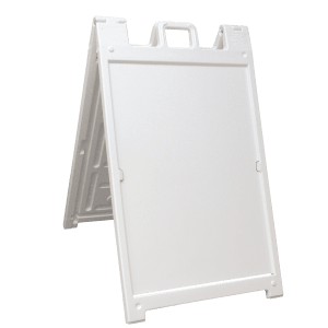 24″ x 36″ White Signicade Deluxe A-Frame