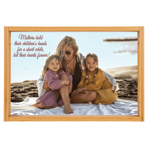 17.125″ x 11.375″ Unisub Natural Serving Tray with Sublimatable Hardboard Insert