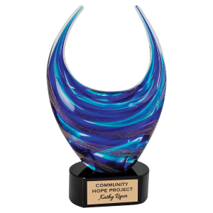 12″ Blue/Gold Dual Rising