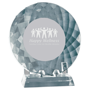 7 3/4″ Crystal Plate with Base