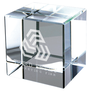 2 1/2″ x 2 1/2″ Crystal Cube