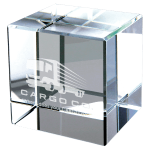 3″ x 3″ Crystal Cube