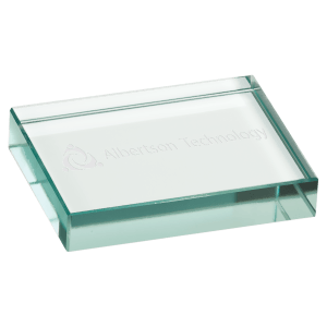 4″ x 3″ Jade Glass Paperweight
