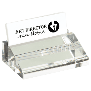 4″ x 2 1/2″ Crystal Business Card Holder