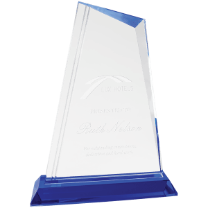 9 3/4″ Crystal Peak with Blue Base