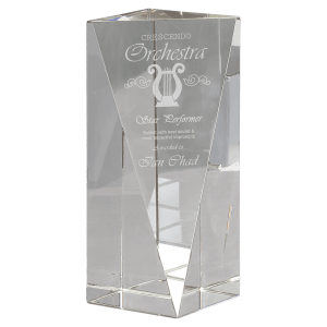 7″ Crystal Triangle Front Pillar