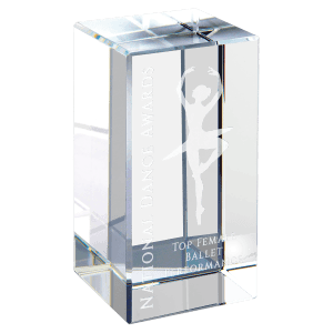 2″ x 4″ Clear Crystal Block
