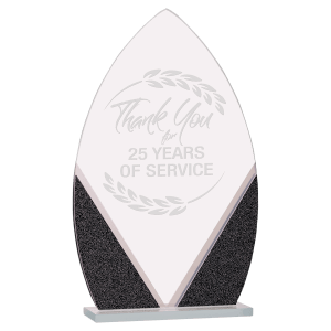 8 1/4″ Oval Designer Glass Award