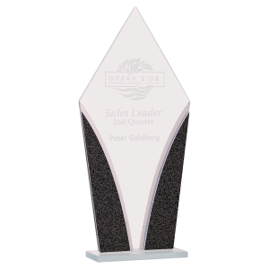 9 1/4″ Diamond Designer Glass Award