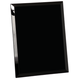8″ x 10″ Black Glass Mirror Plaque