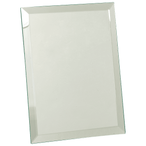 7″ x 9″ Clear Glass Mirror Plaque