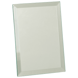 6″ x 8″ Clear Mirror Glass Plaque