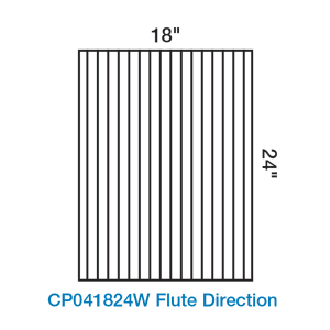 4mm White 18″ x 24″ Corrugated Plastic-Portrait