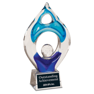 10 1/4″ Winner Art Glass