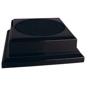 9″ x 9″ Black Royal Piano Finish Pedestal Base