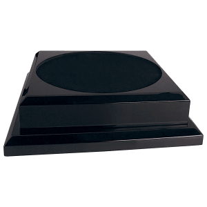 11″ x 11″ Black Royal Piano Finish Pedestal Base