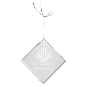 3″ Crystal Diamond Ornament