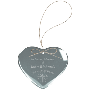 2 1/2″ Crystal Heart Ornament